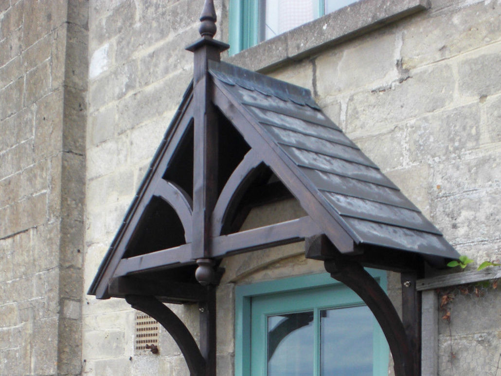 Our traditional Ashcombe A frame door canopy design is perfect for any home